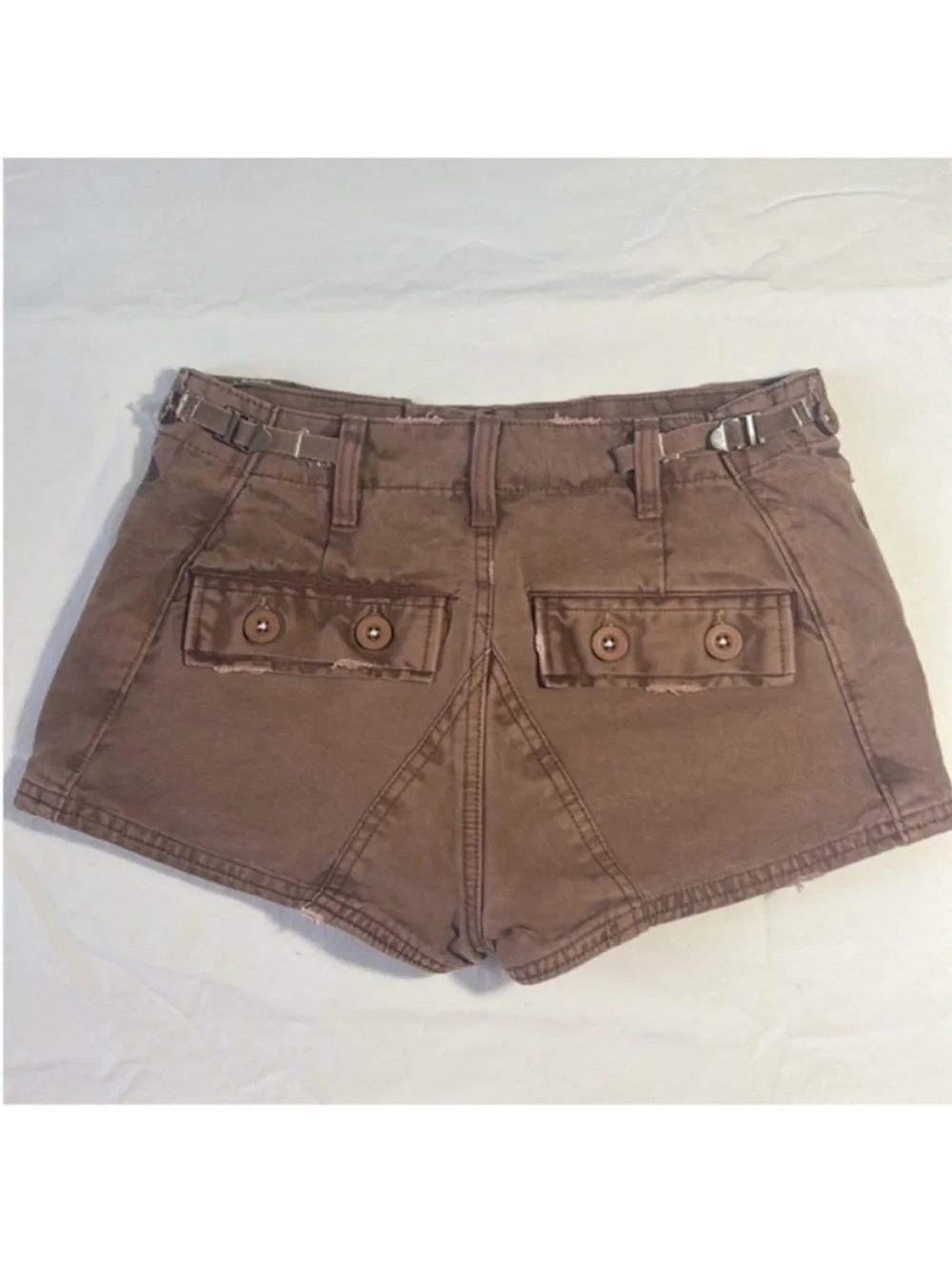 Free People 0 Shorts All Yours Micro Shorts in Chocolate brown 100% cotton NWT